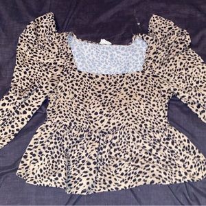 Dalmatian print crop top